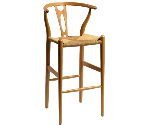Taburete WISHBONE CH24 - Roble - Alta calidad