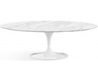 Mesa auxiliar TULIP - Mármol Carrara superior