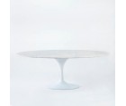 Mesa de comedor TULIP Oval - Mármol Carrara - 180cm. - Alta calidad