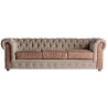 Sofá CHESTERFIELD LEEDS 3 Plazas / Tejido - Piel - Fab. Italia