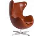 Sillón EGG Cuero Italiano - Fab. Italia