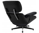 LOUNGE CHAIR & OTTOMAN / Nogal - Cuero Anilina