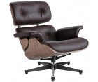 LOUNGE CHAIR & OTTOMAN / Cuero italiano - Fab. Italia