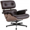 LOUNGE CHAIR & OTTOMAN / Cuero italiano - Fab. Italia