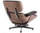 LOUNGE CHAIR & OTTOMAN / Nogal - Cuero Aniline - Fab. Italia