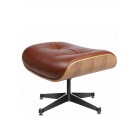 LOUNGE CHAIR & OTTOMAN / Nogal - Cuero Aniline - Fab. Italia