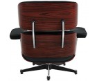 LOUNGE CHAIR & OTTOMAN / Palo Rosa - Cuero Aniline - Fab. Italia