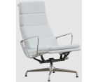 Sillón & Ottoman EA 222/223 SOFT PAD / Cuero italiano - Fab. Italia