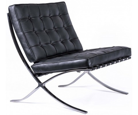 Sillón BARCELONA MR90 / Cuero italiano - Fab. Italia
