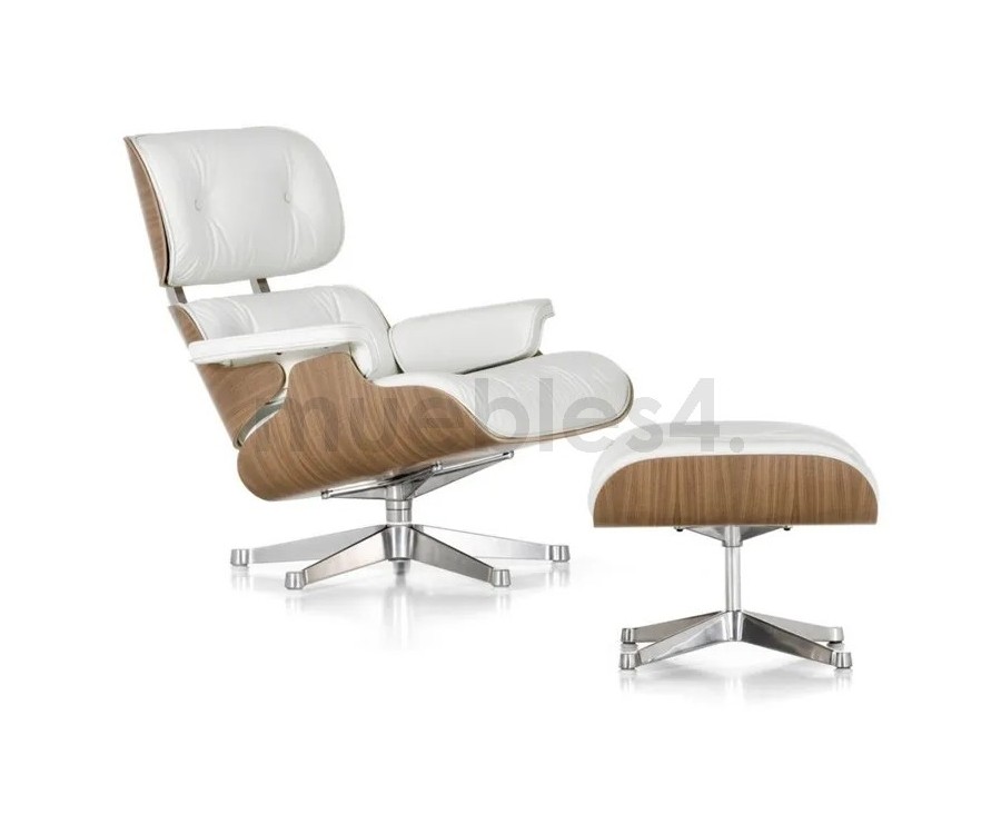 LOUNGE CHAIR & OTTOMAN / Fresno - Cuero Aniline - Fab. Italia