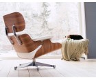 LOUNGE CHAIR & OTTOMAN / Fresno - Cuero Aniline - Fab. Italia