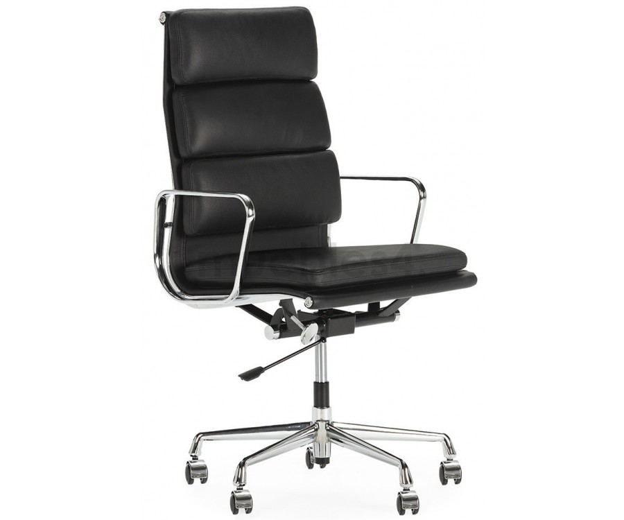 Silla oficina EA 219 SOFT PAD / Piel italiana - Fab. Italia