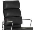 Silla oficina EA 219 SOFT PAD / Piel italiana - Fab. Italia