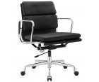 Silla oficina EA 217 SOFT PAD / Piel italiana - Fab. Italia