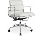 Silla oficina EA 217 SOFT PAD / Piel italiana - Fab. Italia
