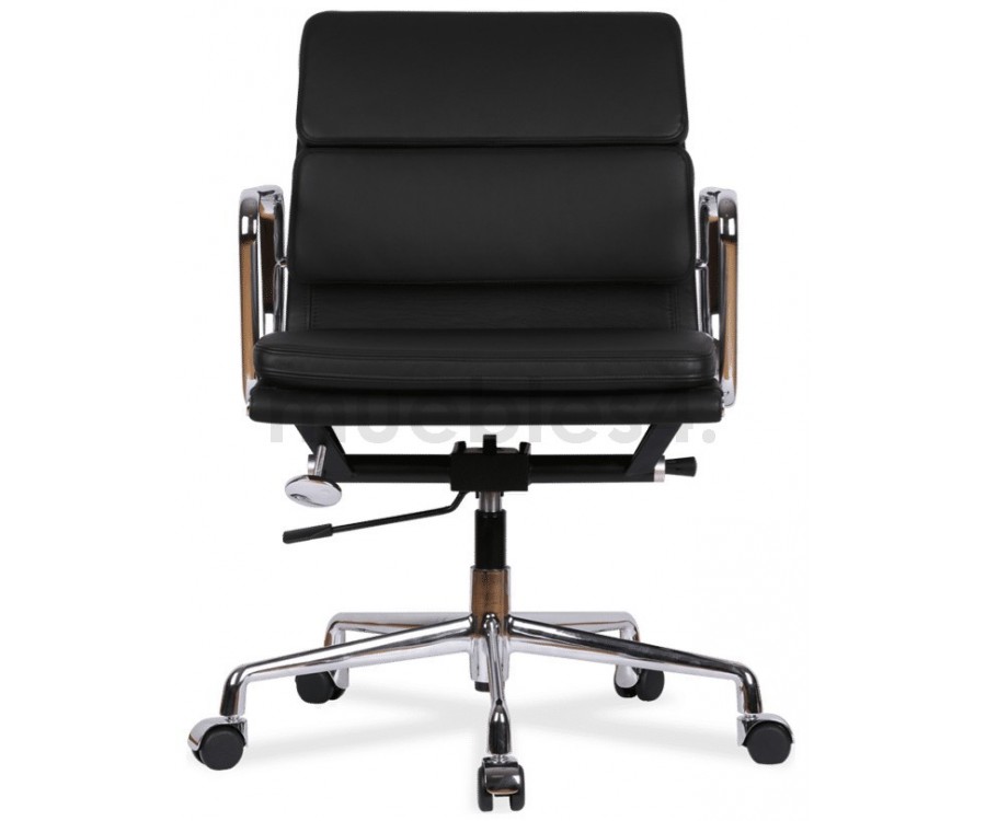 Silla oficina EA 217 SOFT PAD / Piel italiana - Fab. Italia