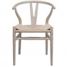Silla CH24 / Wishbone Fresno claro - Fab. Italia