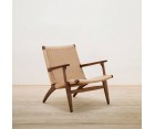 Sillón CH25 Nogal al aceite / Edición especial - Fab. Italia