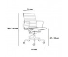 Silla oficina ALUMINIUM EA 117 - Fab. Italia