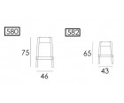 Taburete RUBIK 580/582 - Fab. Italia