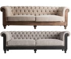 Sofá CHESTERFIELD PROVENZA 3 Plazas / Tejido - Fab. Italia