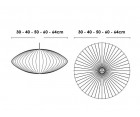 Lámpara suspendida NELSON SAUCER BUBBLE S/M/L/XL/XXL... - Fab. Italia