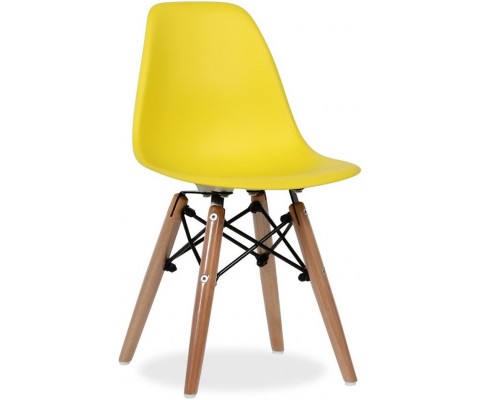 Silla niño EAMES DSW - Polipropileno - Roble - Alta calidad